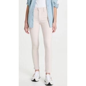 Mother The Dazzler Hover Jeans 27 Date Night Pastel Pink Peach High Rise